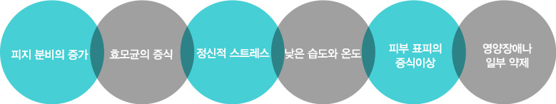 지루성 피부염 원인 안내 이미지